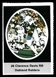 1972 Sunoco Stamps      467     Clarence Davis